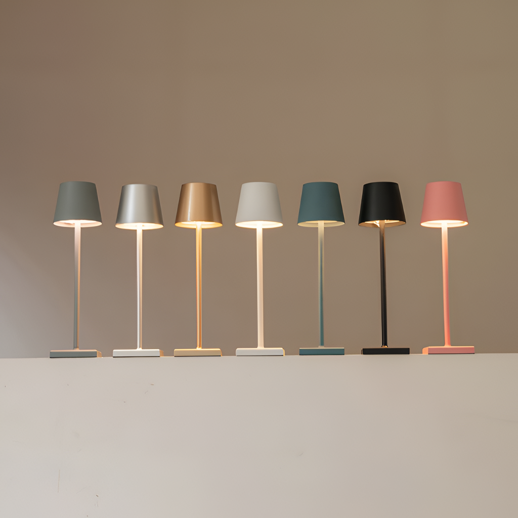 Minimalistisk Trådløs Bordlampe - Dæmpbar