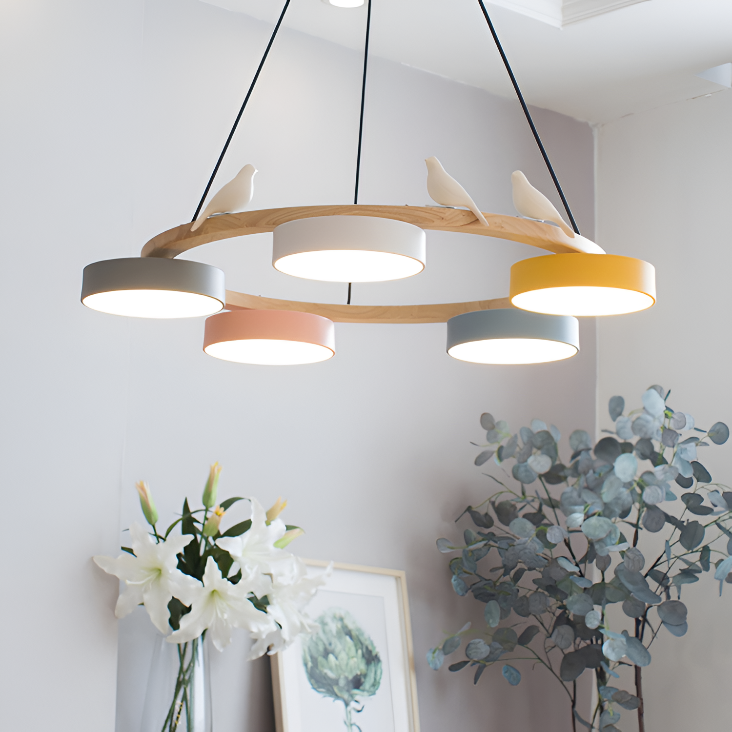 Naturtræ Nordisk Fuglelysekrone - Minimalistisk