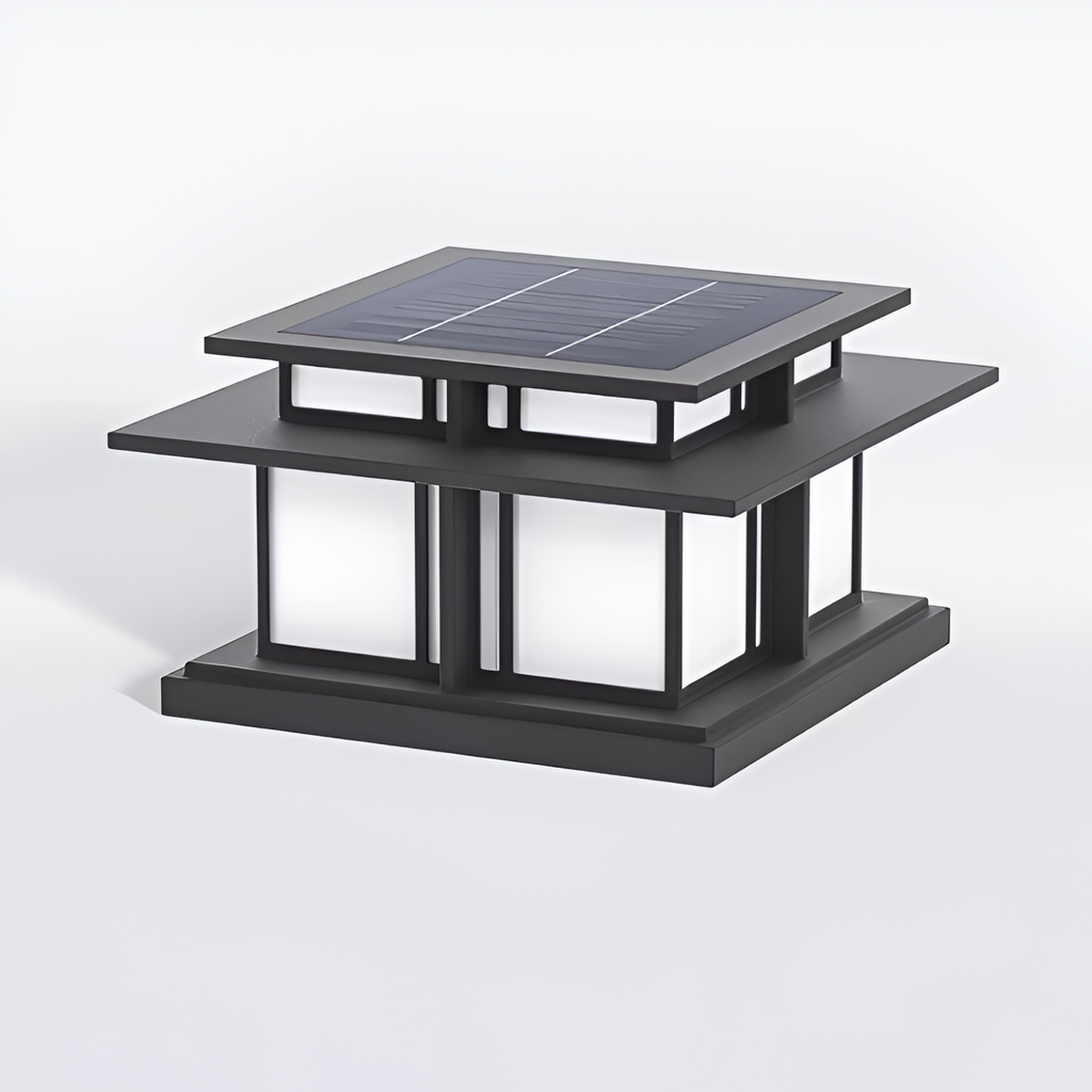 Minimalistisk Solcelle-søjlelampe - Industriel