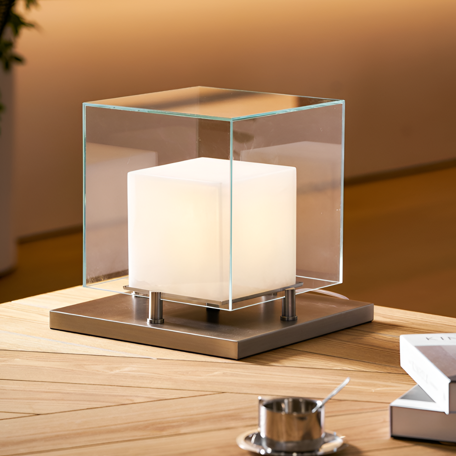 Minimalistisk Geometrisk Bordlampe - Industriel