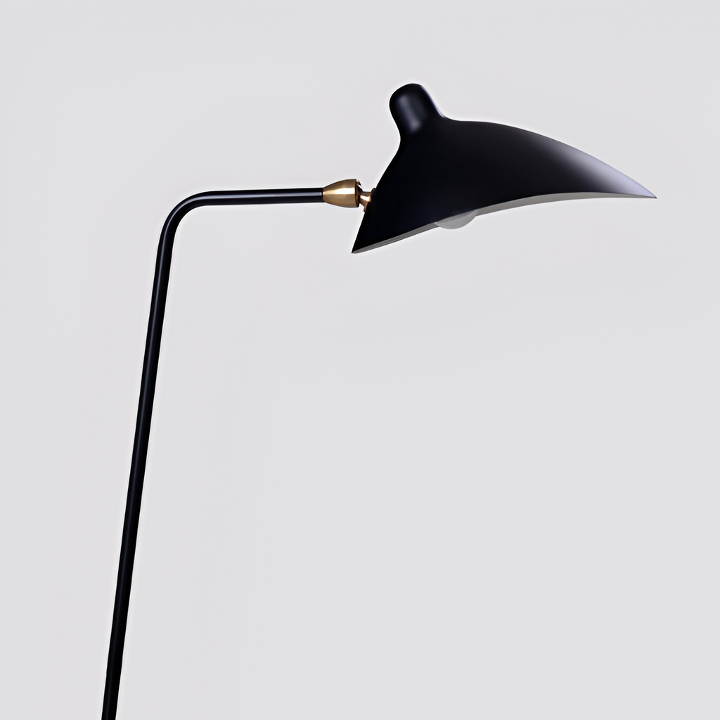 Industriel Minimalistisk Gulvlampe - Justerbar