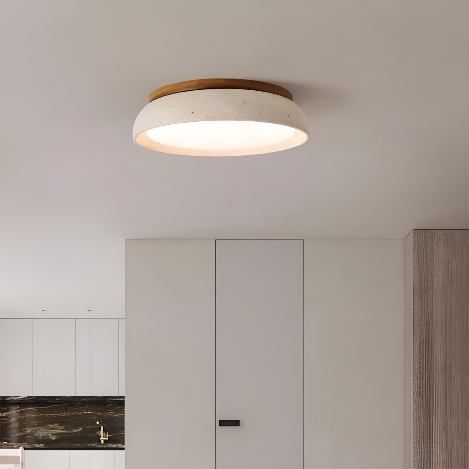 Travertine Minimalistisk Loftlampe - Dæmpbar