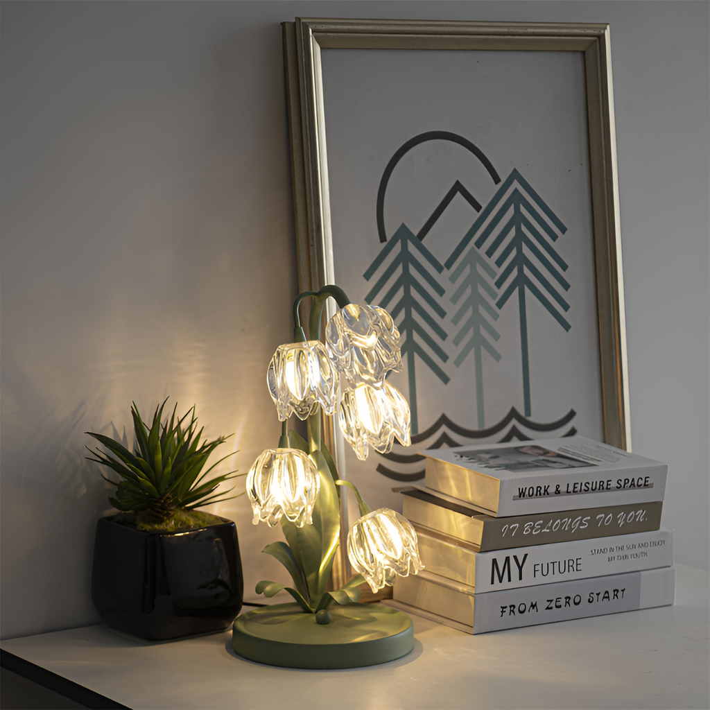 Organisk Botanisk Bordlampe - Dæmpbar