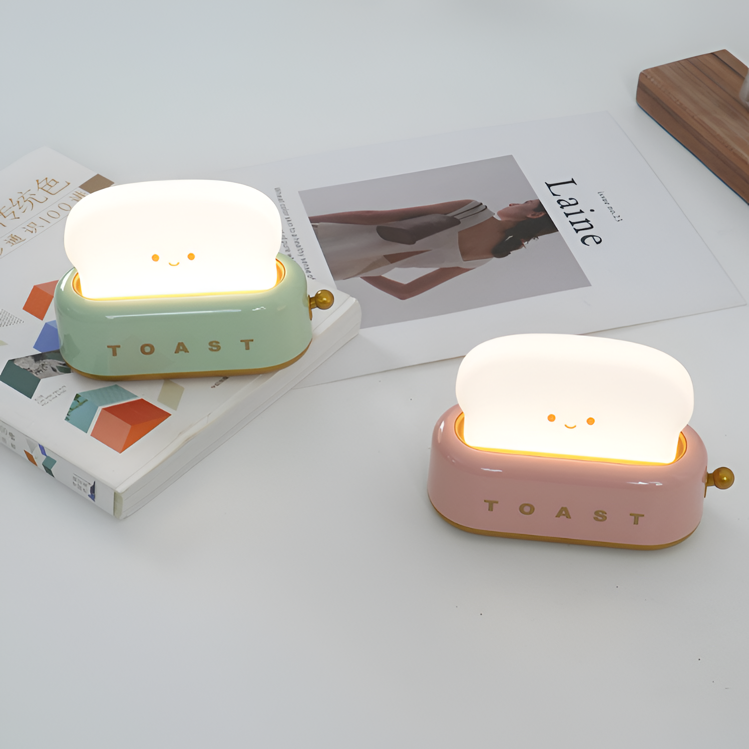 Genopladelig Minimalistisk Brødristerlampe - Dæmpbar