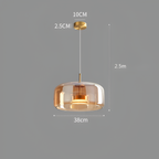 Røget Glas Pendellampe - Nordisk LED Hængelampe