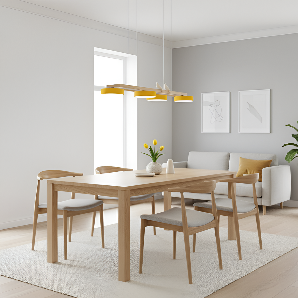 Nordisk Lineær Lysekrone - Minimalistisk
