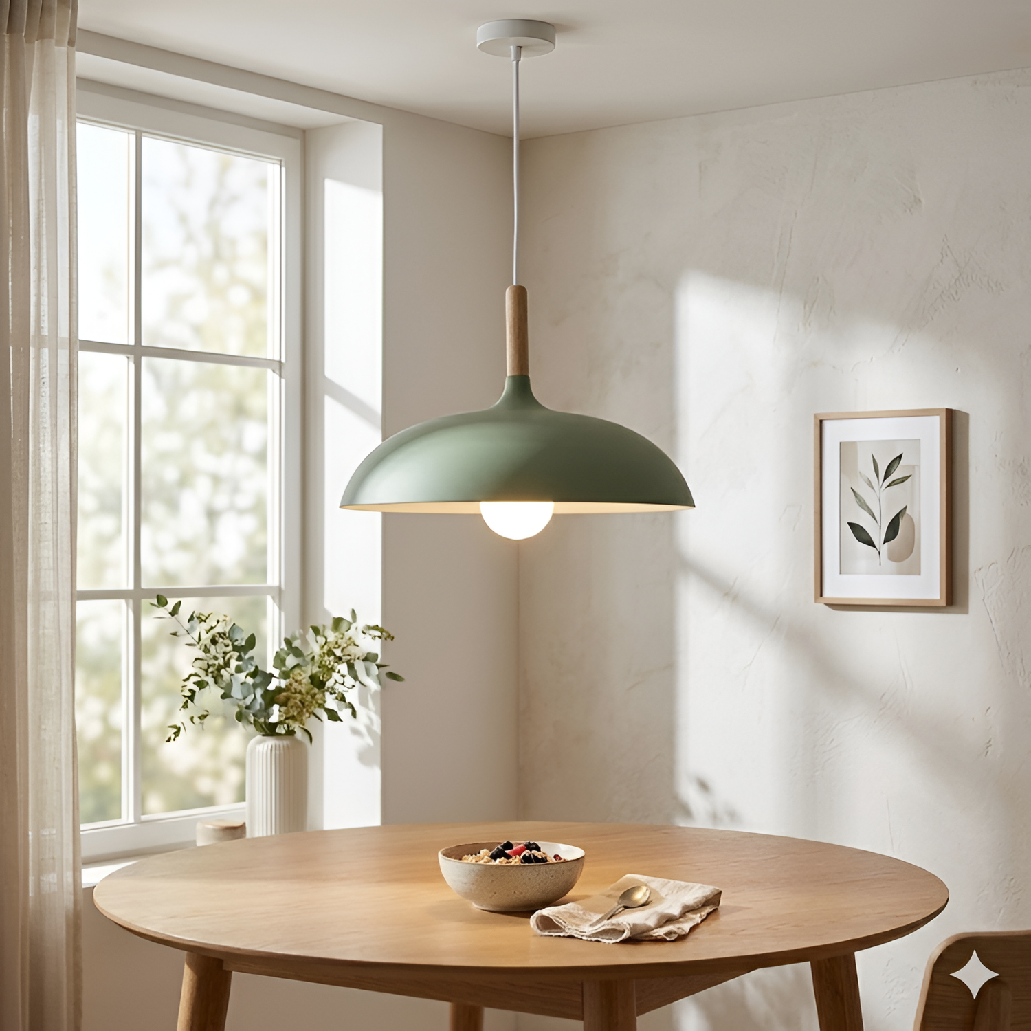 Moderne Nordisk Pendellampe - Minimalistisk Macaron Loftlampe
