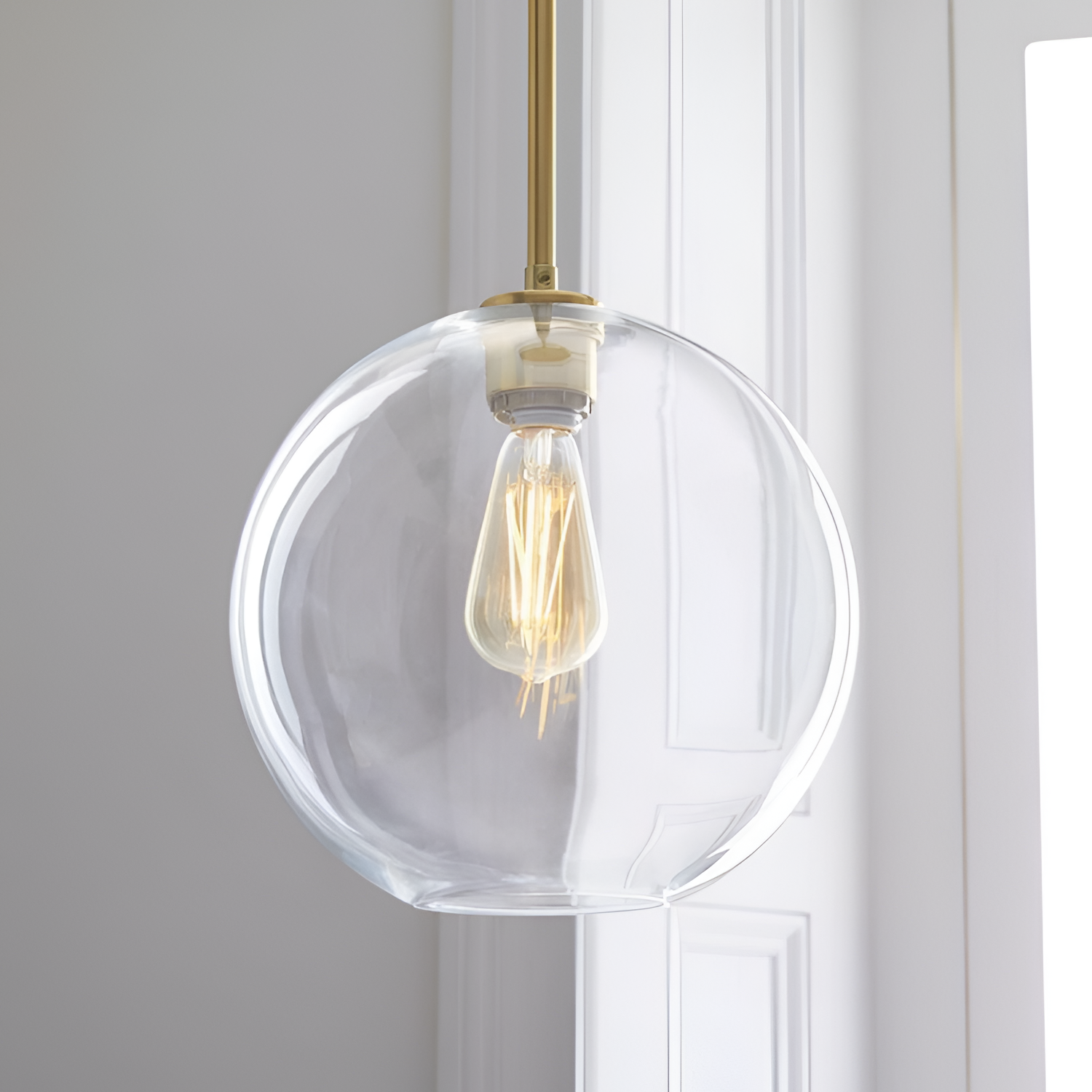 Moderne Pendellampe med Ombre-glas - Kugleloftslampe