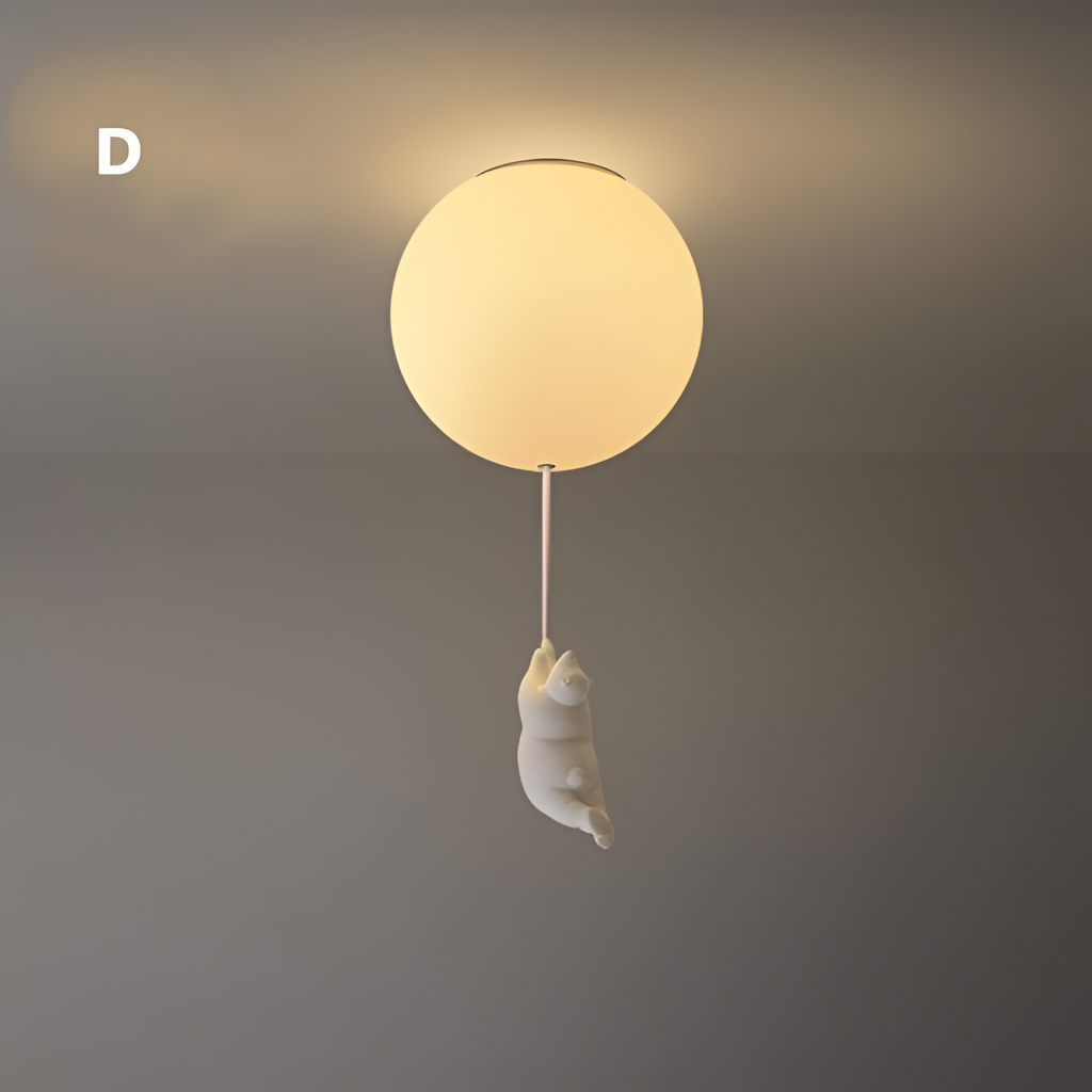Ballonbjørn Loftlampe - Børneværelse Dekoration
