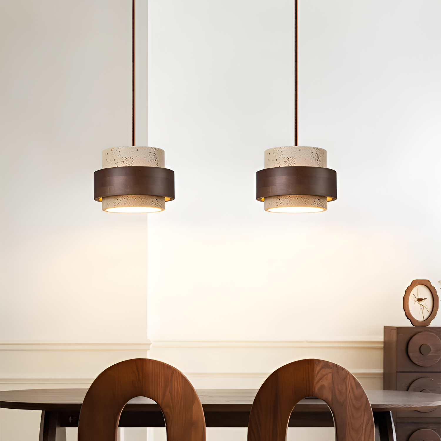 Tekstureret Minimalistisk Multi-lampe Pendel – Industriel