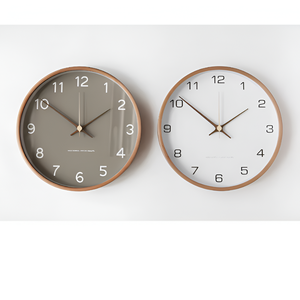 Minimalistisk Rundt Vægur - Analog