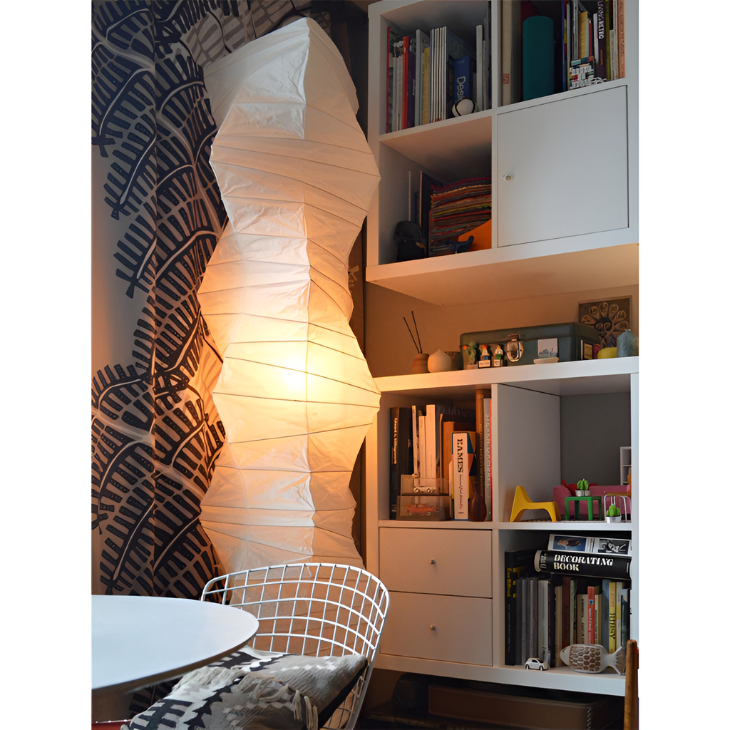 Geometrisk Papirlampe i Washi - Minimalistisk