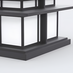 Zen-stil Solcellelampe til Søjle - Minimalistisk
