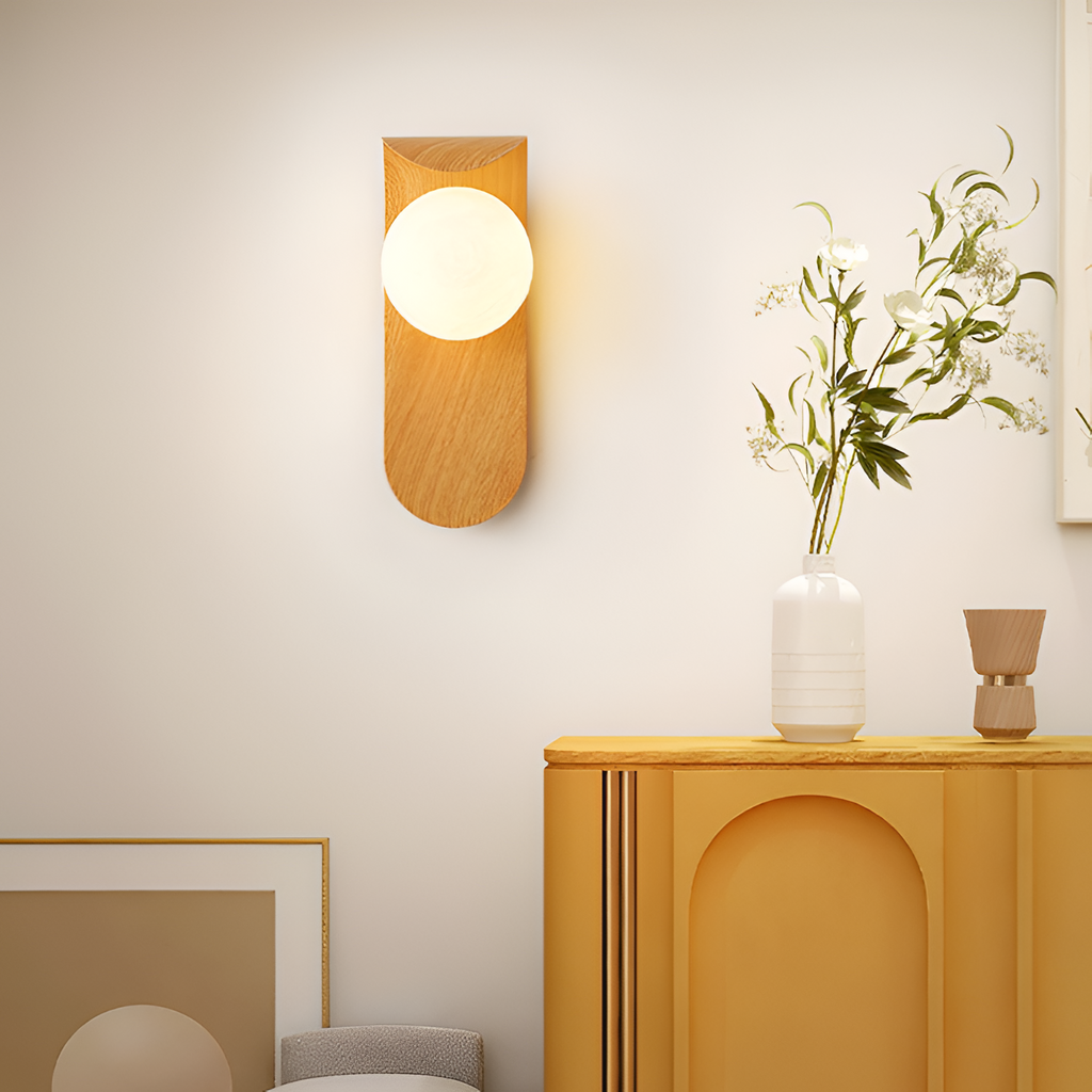 Minimalistisk buet væglampe – Art Deco-stil