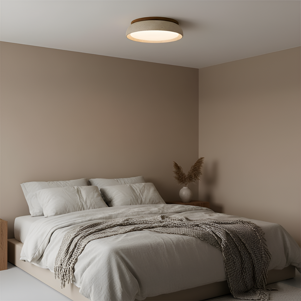 Travertine Minimalistisk Loftlampe - Dæmpbar