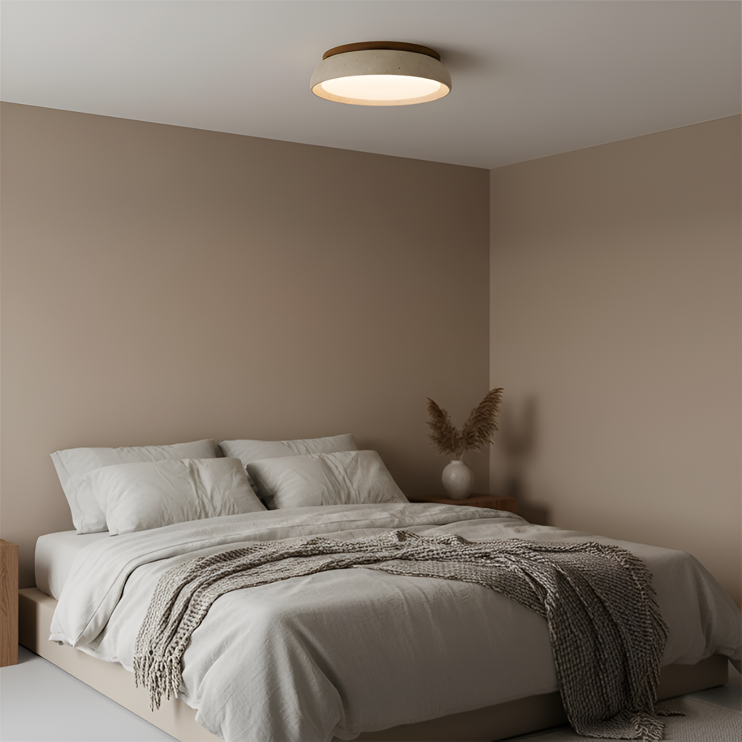 Travertine Minimalistisk Loftlampe - Dæmpbar