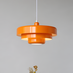 Vintage rund pendel i flere lag af metal – nordisk stil