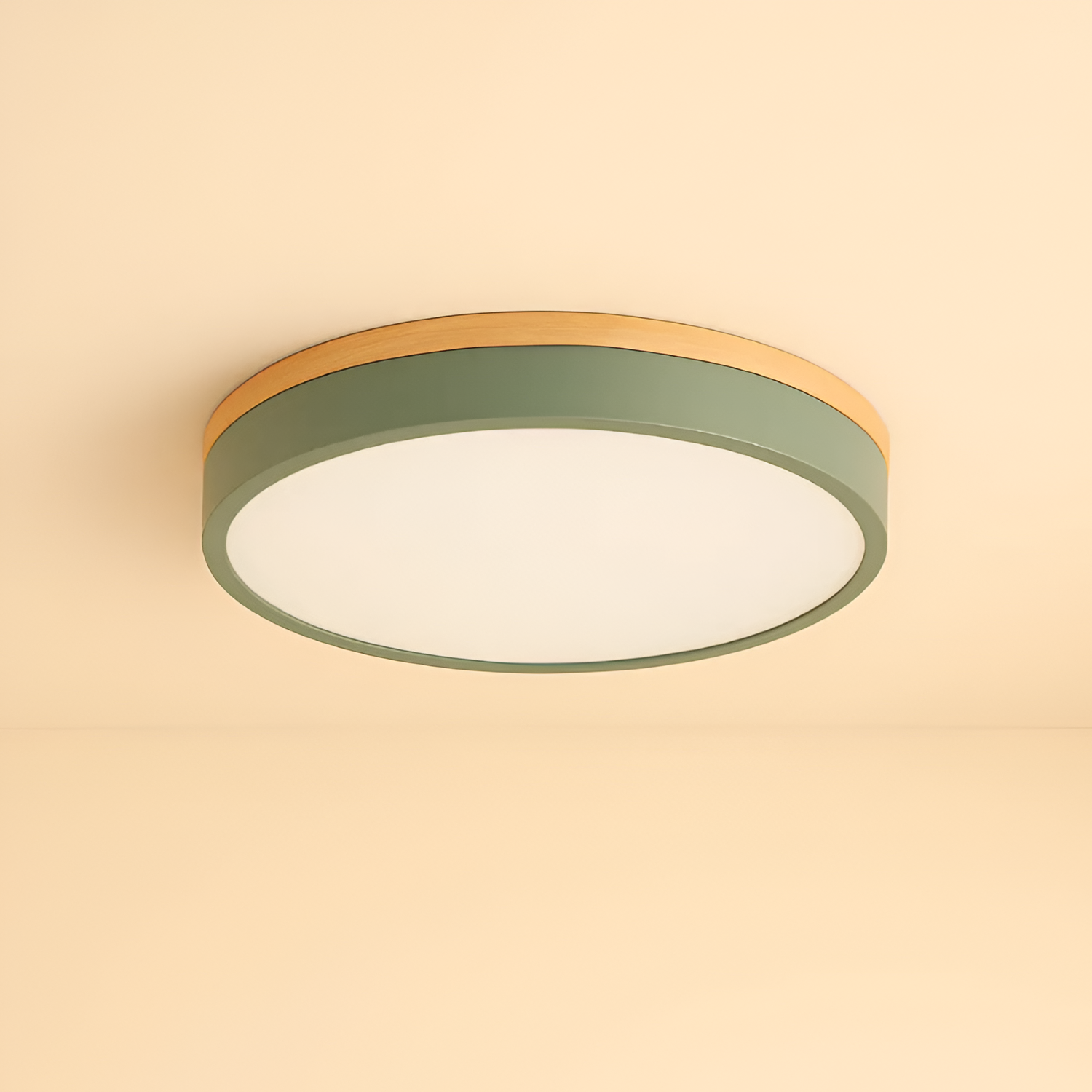 Skandinavisk Loftlampe med Træ - Moderne Hjemmebelysning