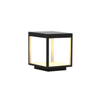 Geometrisk Solcellelampe til Udendørsbrug - Minimalistisk