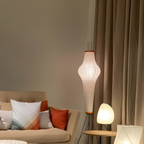 Minimalistisk Rispaper Gulvlampe - Nordisk