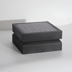 Tekstureret Finish Solcellelampe til Søjle - Minimalistisk