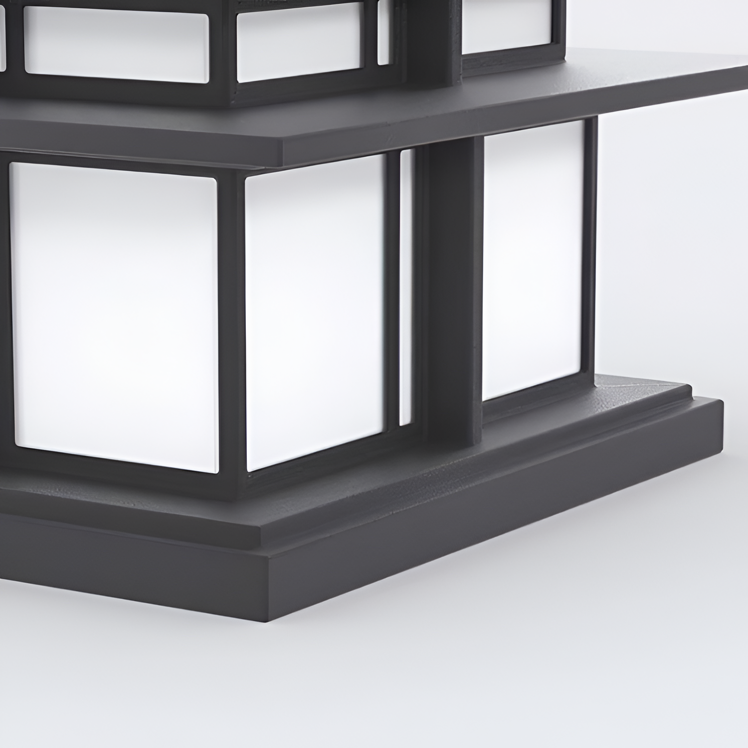 Minimalistisk Solcelle-søjlelampe - Industriel