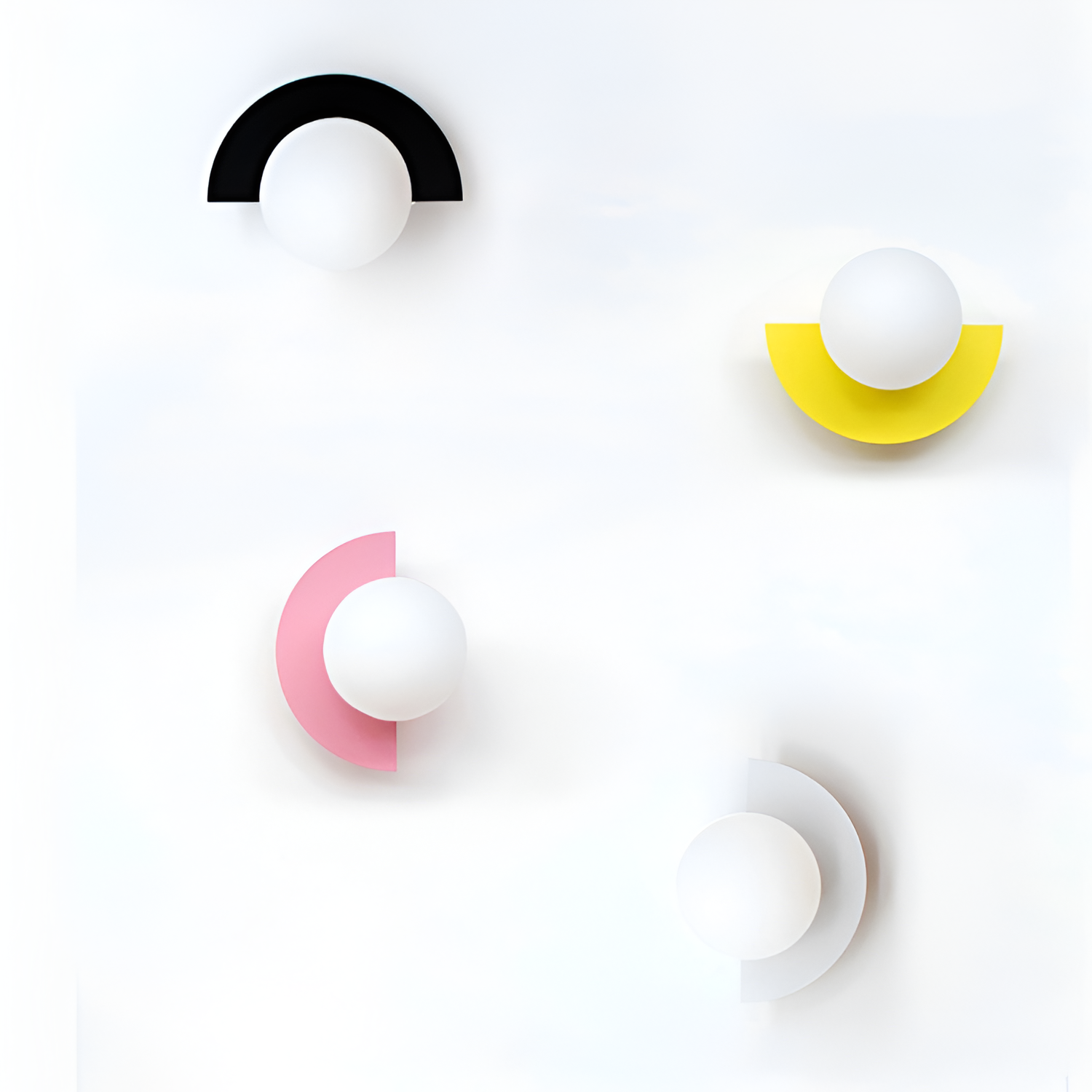 Minimalistisk Geometrisk Væglampe - Drejelig