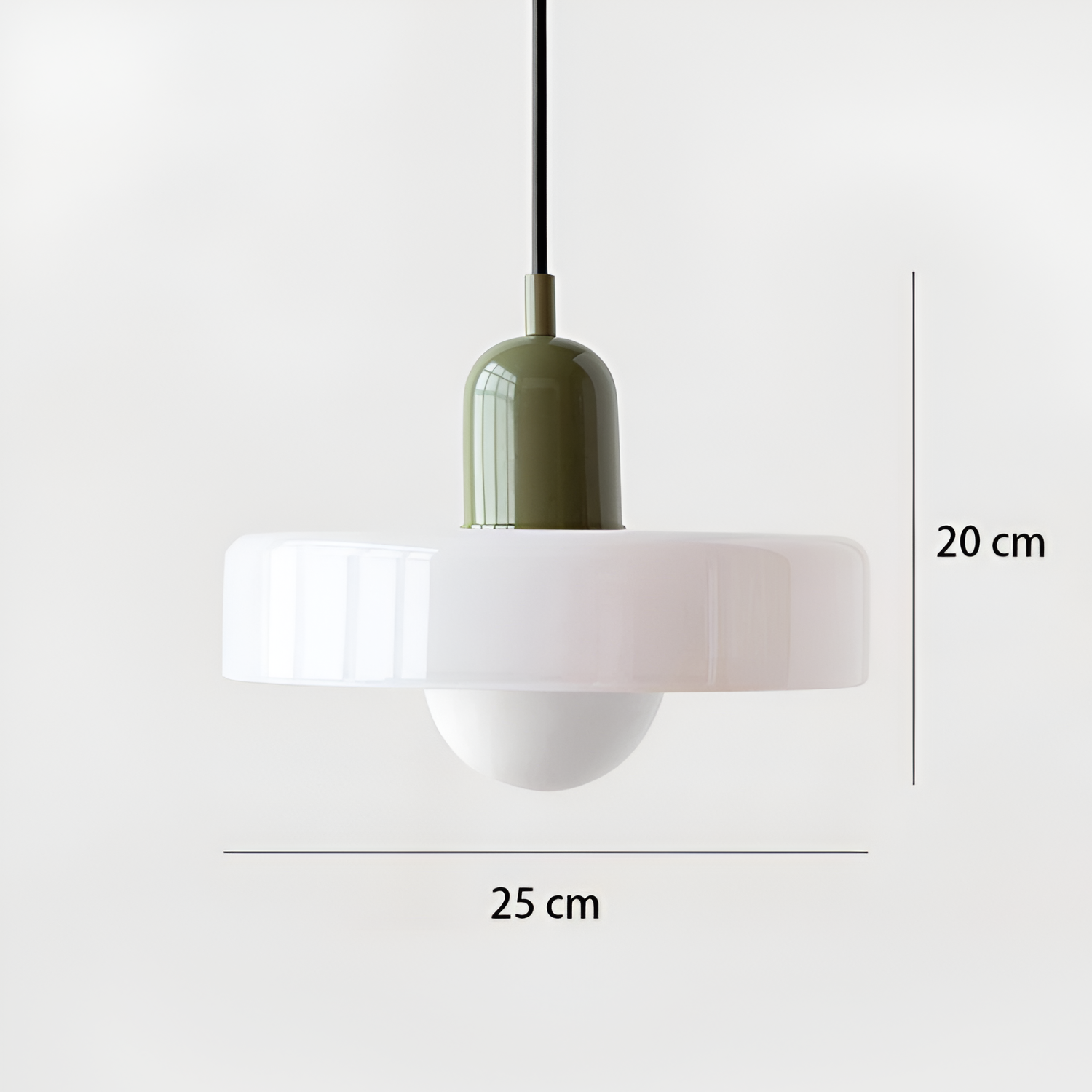 Nordisk retro-pendel i glas – farverig belysning