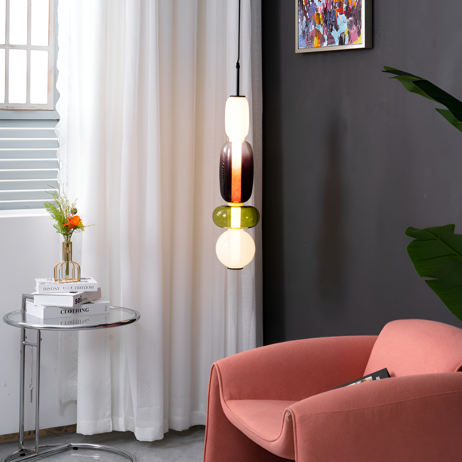 Sukkerglas Moderne Pendel - Dekorativ