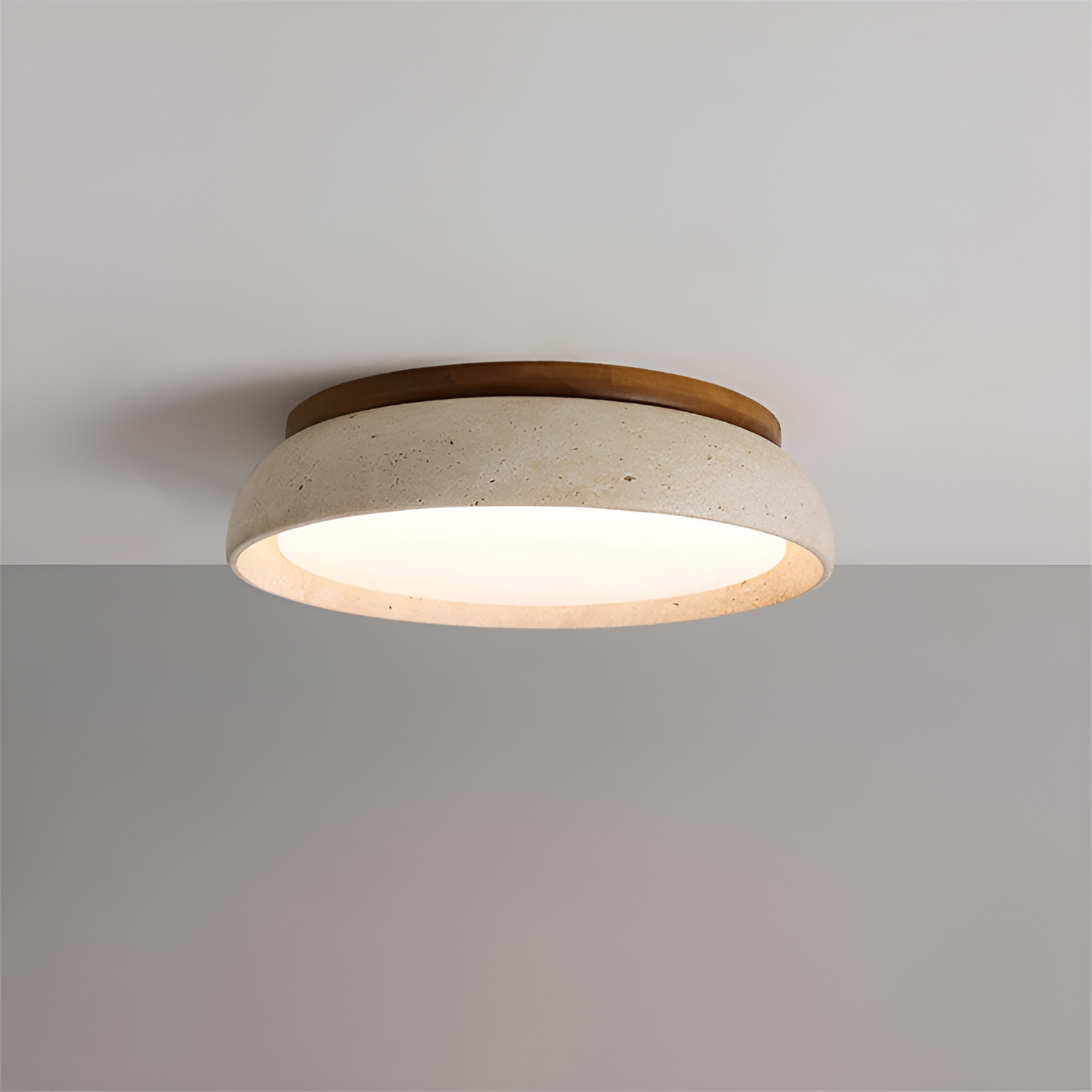 Travertine Minimalistisk Loftlampe - Dæmpbar