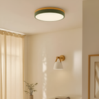 Skandinavisk Loftlampe med Træ - Moderne Hjemmebelysning