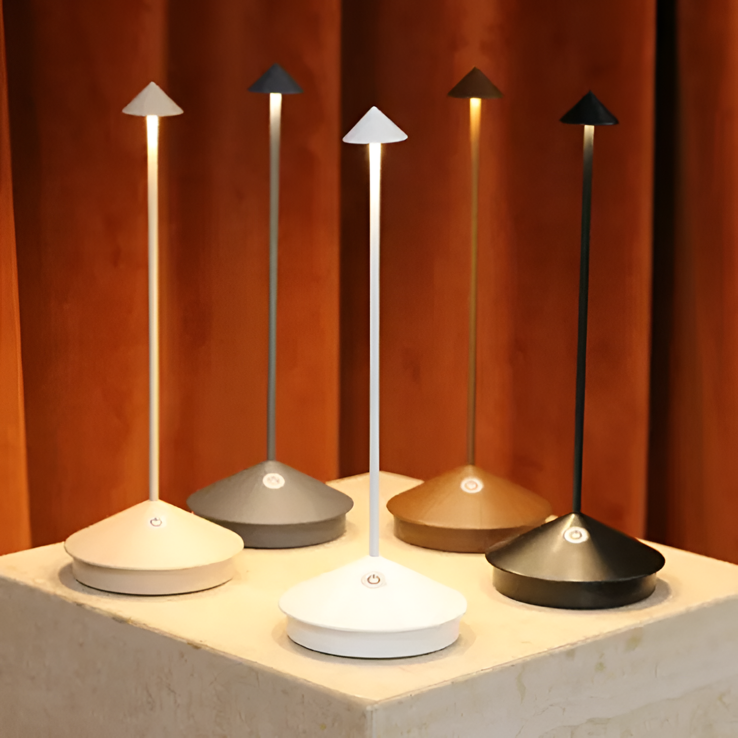 Minimalistisk Bærbar Bordlampe - Ledningsfri