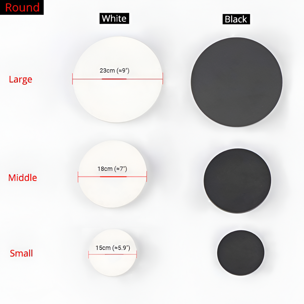 Minimalistisk Rund Væglampe - Moderne