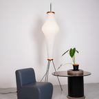 Minimalistisk Rispaper Gulvlampe - Nordisk