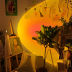 Sunset Projektionsgulvlampe - Gylden Time Stemningsbelysning