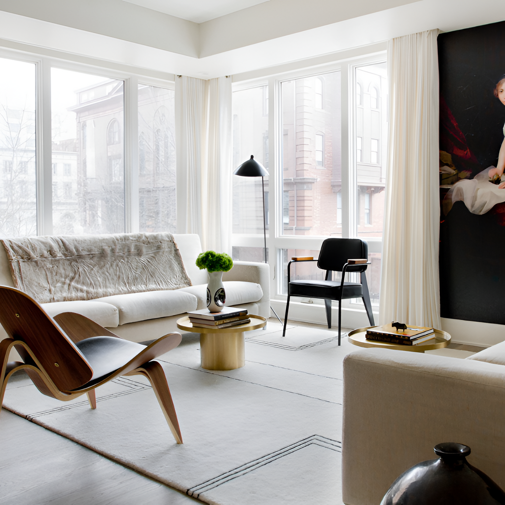 Industriel Minimalistisk Gulvlampe - Justerbar