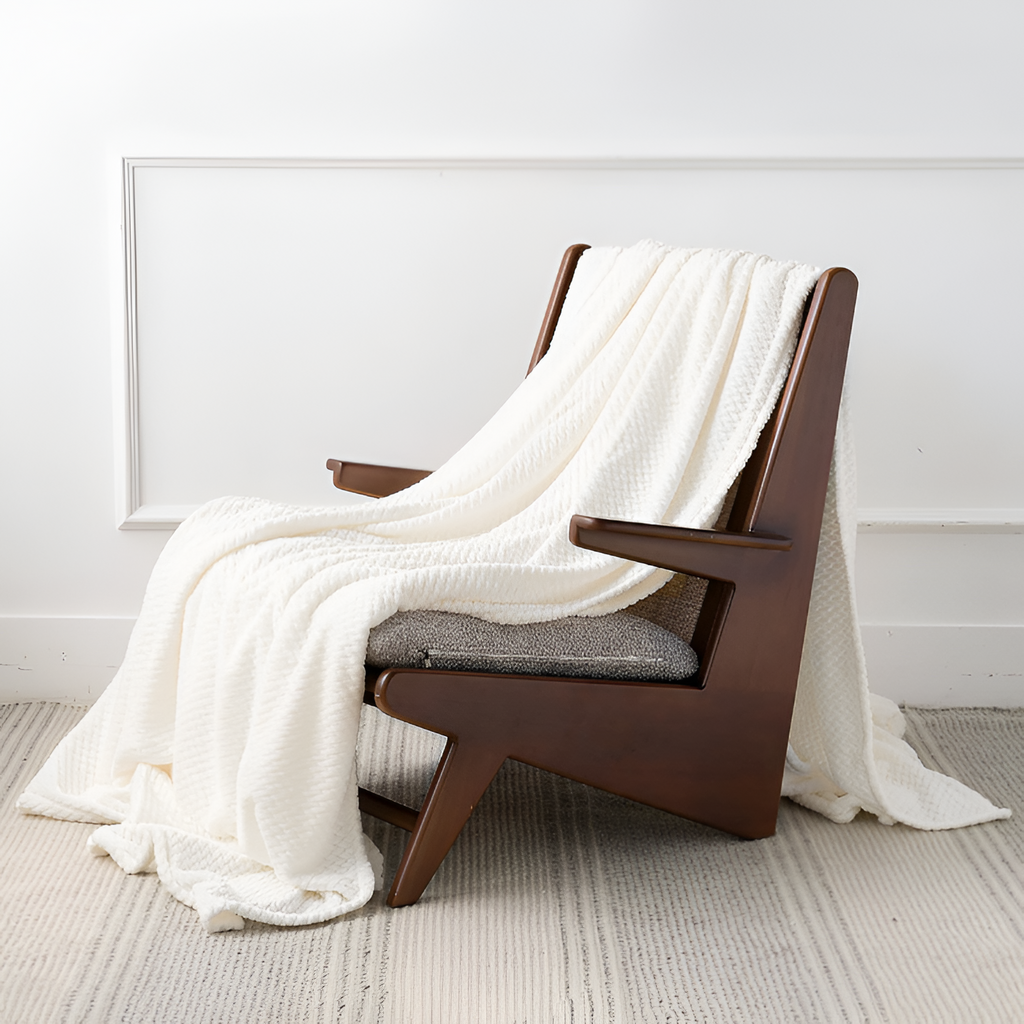 Plysset Tekstureret Plaid - Alsidig