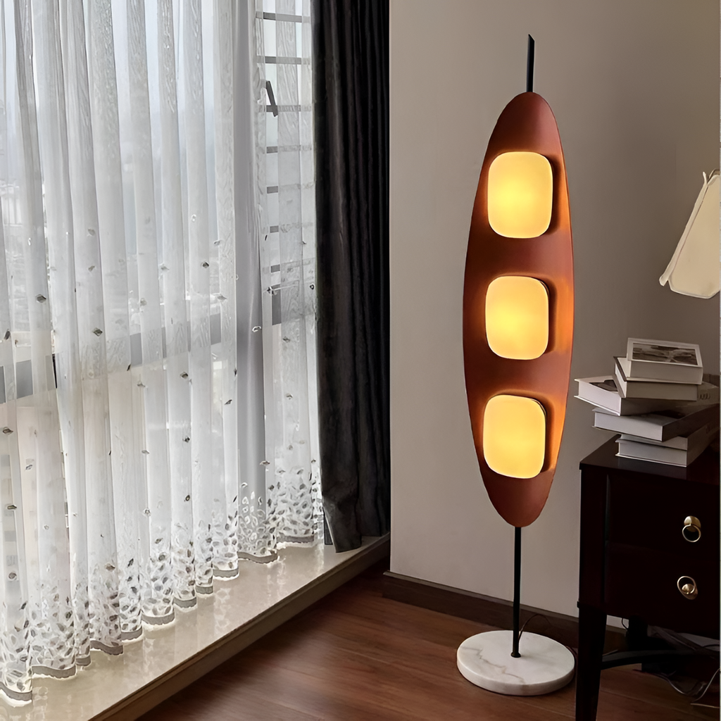 Minimalistisk Gulvlampe I Midt-århundrede-stil – Lodret