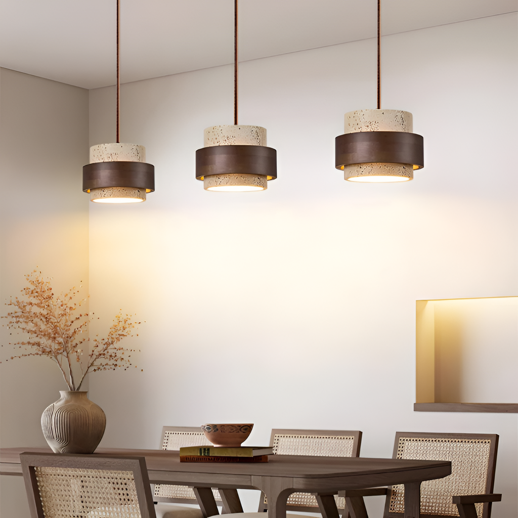Tekstureret Minimalistisk Multi-lampe Pendel – Industriel