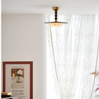 Skulpturel Alabast Loftlampe - Moderne