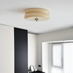 Blanke Loftlampe med Etager - Rundet