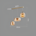 Røget Glas Pendellampe - Nordisk LED Hængelampe