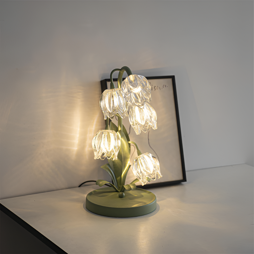 Organisk Botanisk Bordlampe - Dæmpbar