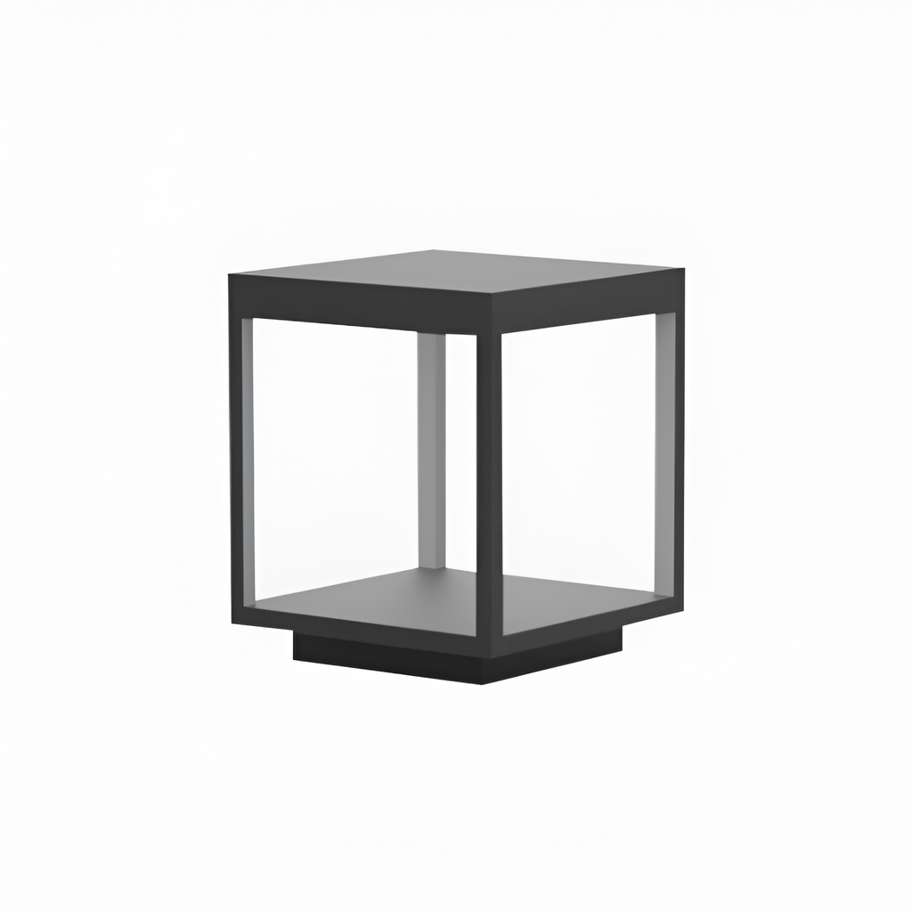 Geometrisk Solcellelampe til Udendørsbrug - Minimalistisk