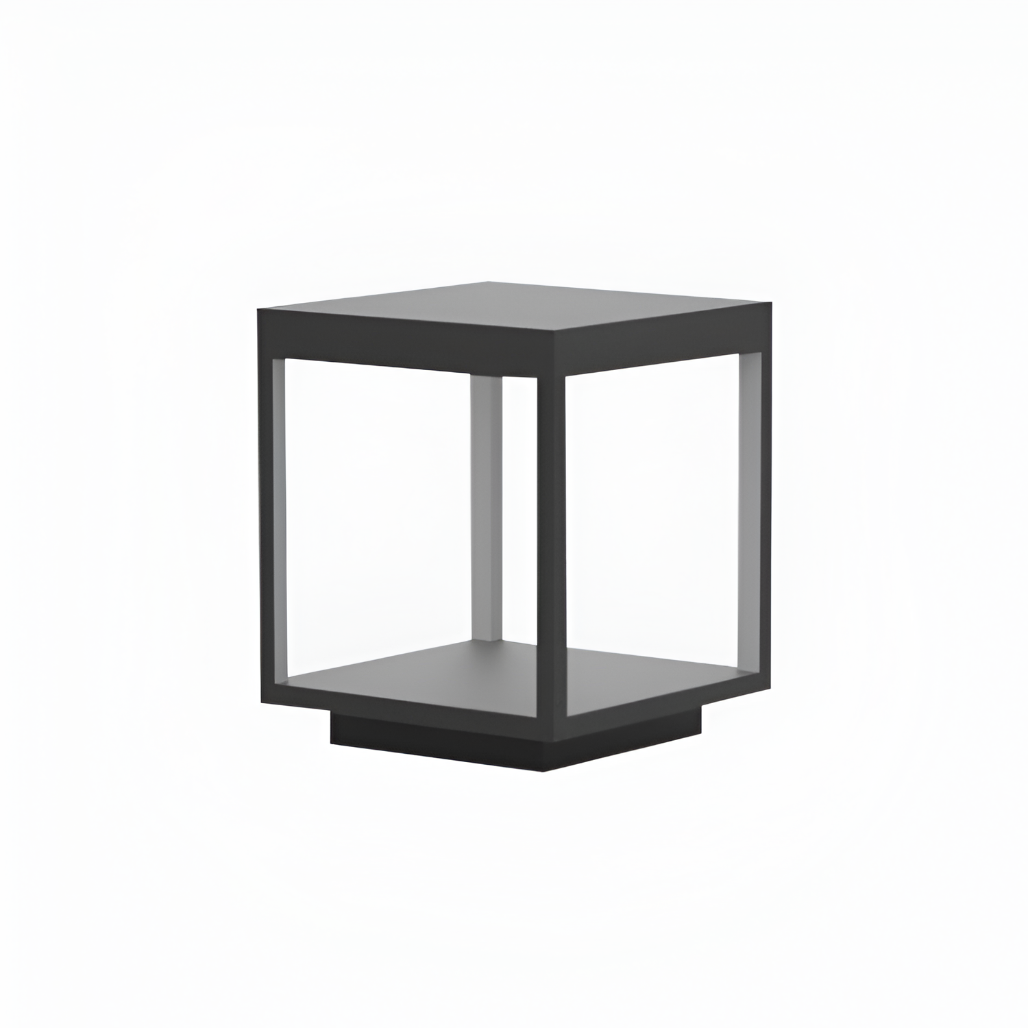 Geometrisk Solcellelampe til Udendørsbrug - Minimalistisk