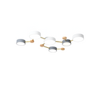 Minimalistisk indbygget lampe i massivt træ – skandinavisk stil