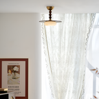 Skulpturel Alabast Loftlampe - Moderne
