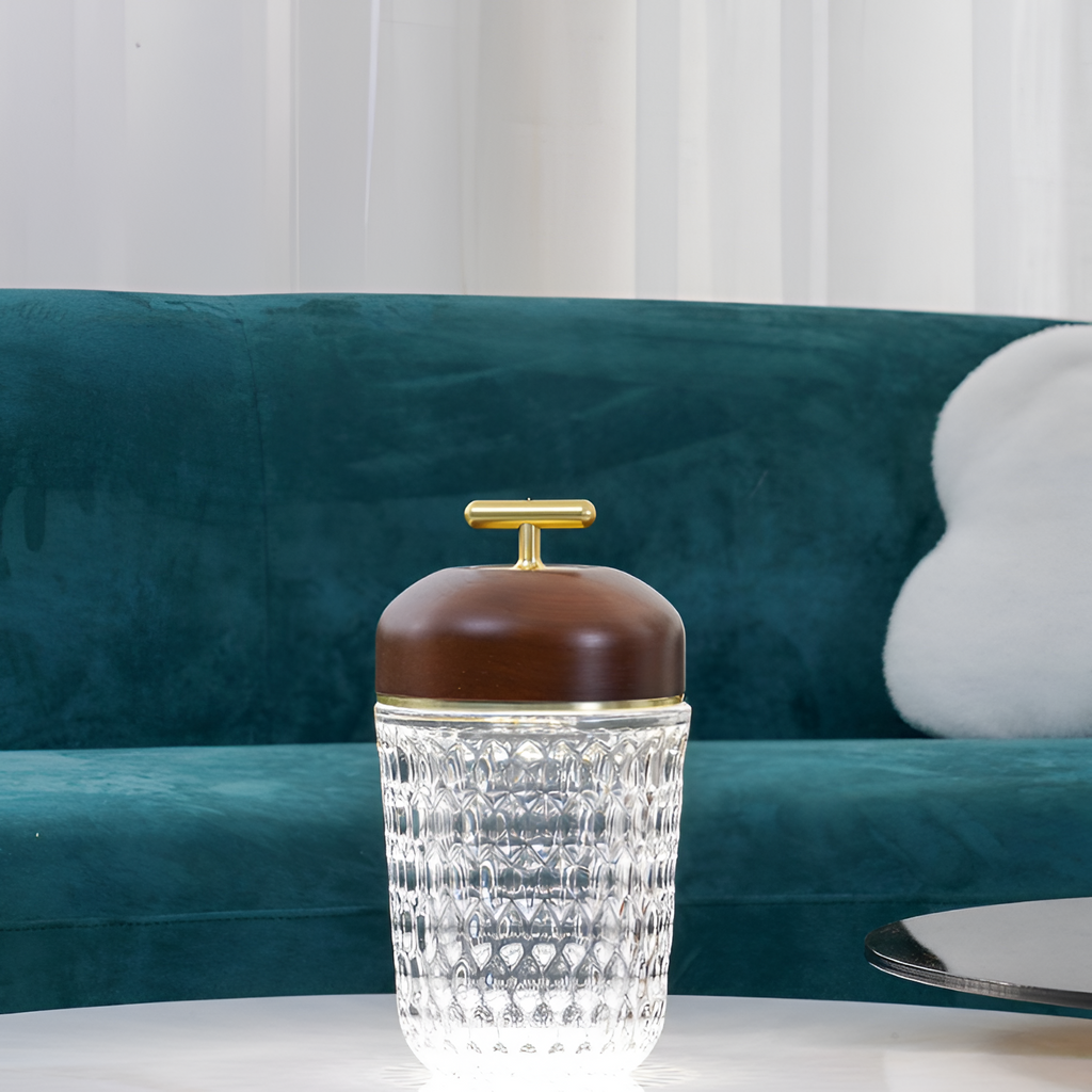 Minimalistisk Facetteret Bærbar Lampe - Ledningsfri