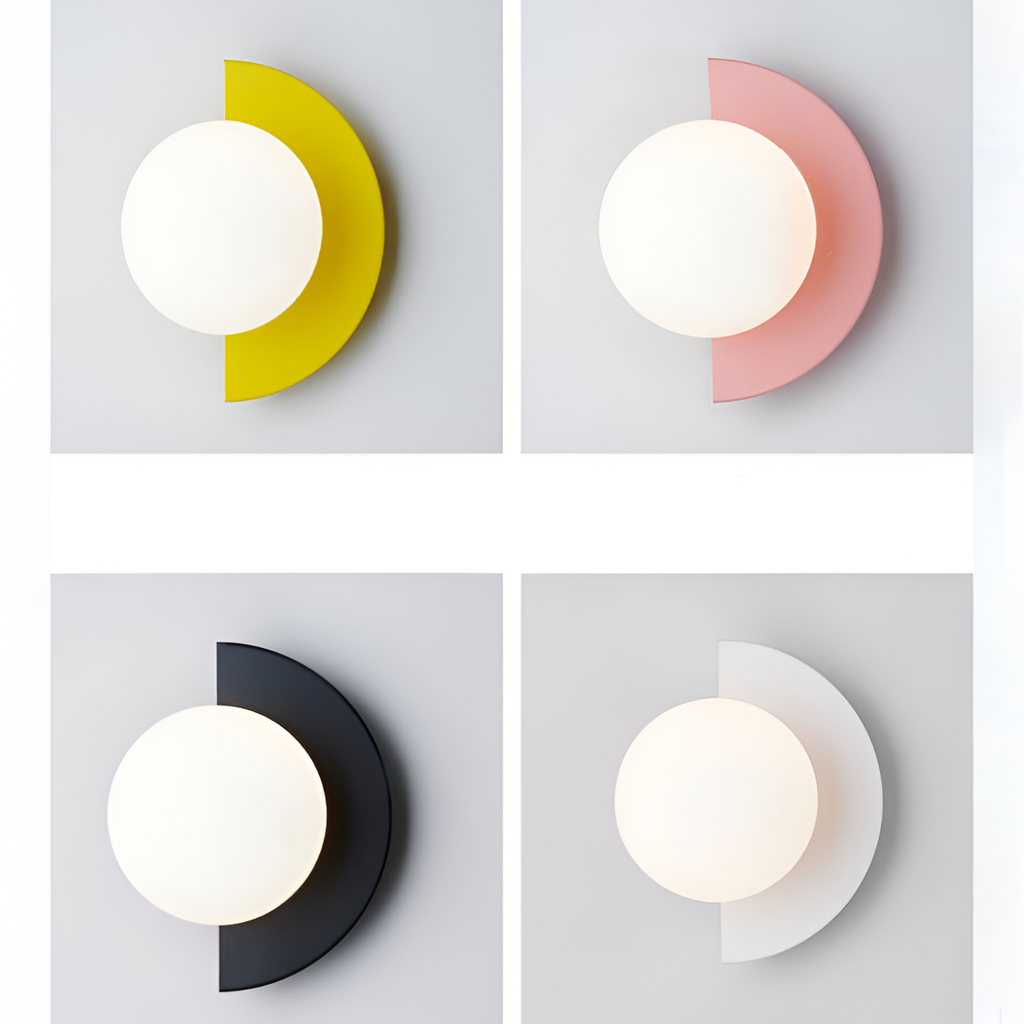 Minimalistisk Geometrisk Væglampe - Drejelig