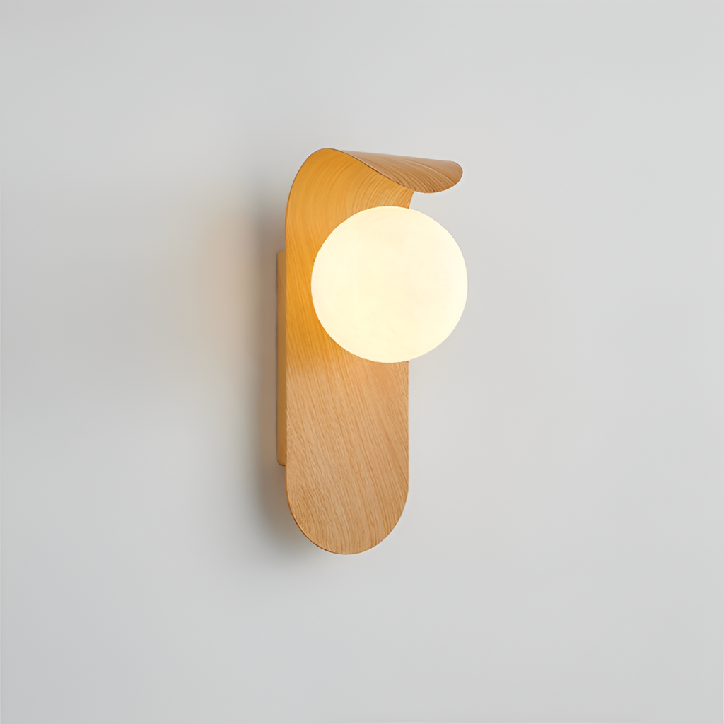 Minimalistisk buet væglampe – Art Deco-stil